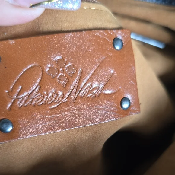 Patricia Nash Black Woven Shoulder Bag No Straps - Picture 2 of 9